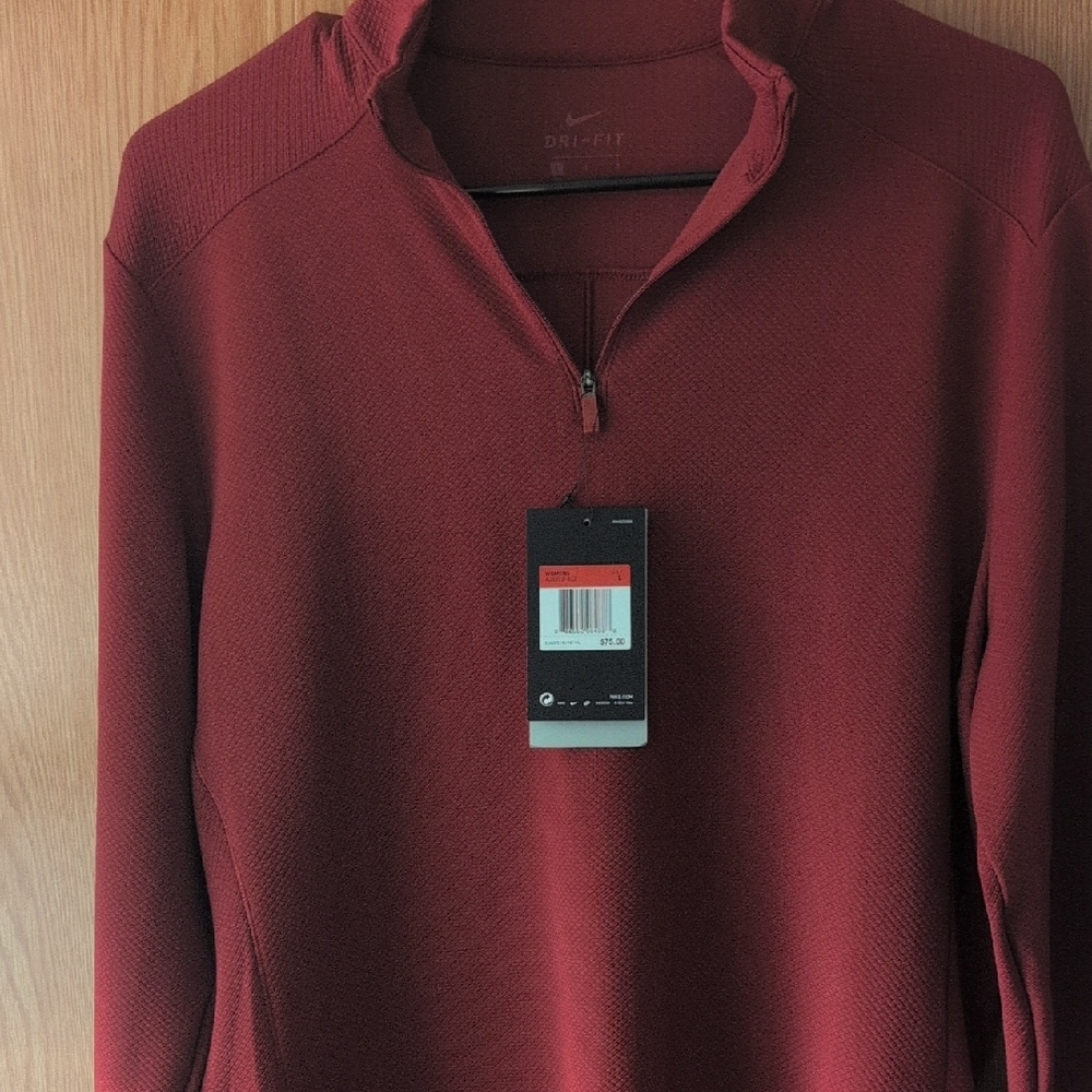 Nike Dri-FIT Maroon Half-Zip Pullover